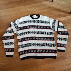 VINTAGE 1960'S SKI-VALLEY MEN'S SWEATER XL STYLED IN EUROPE